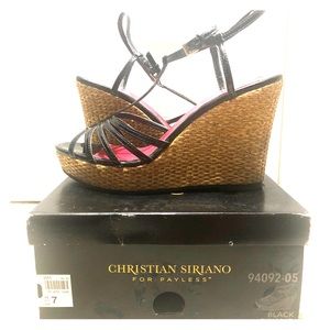 Christian Siriano Black Wedges